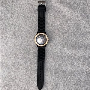 Black bling watch
